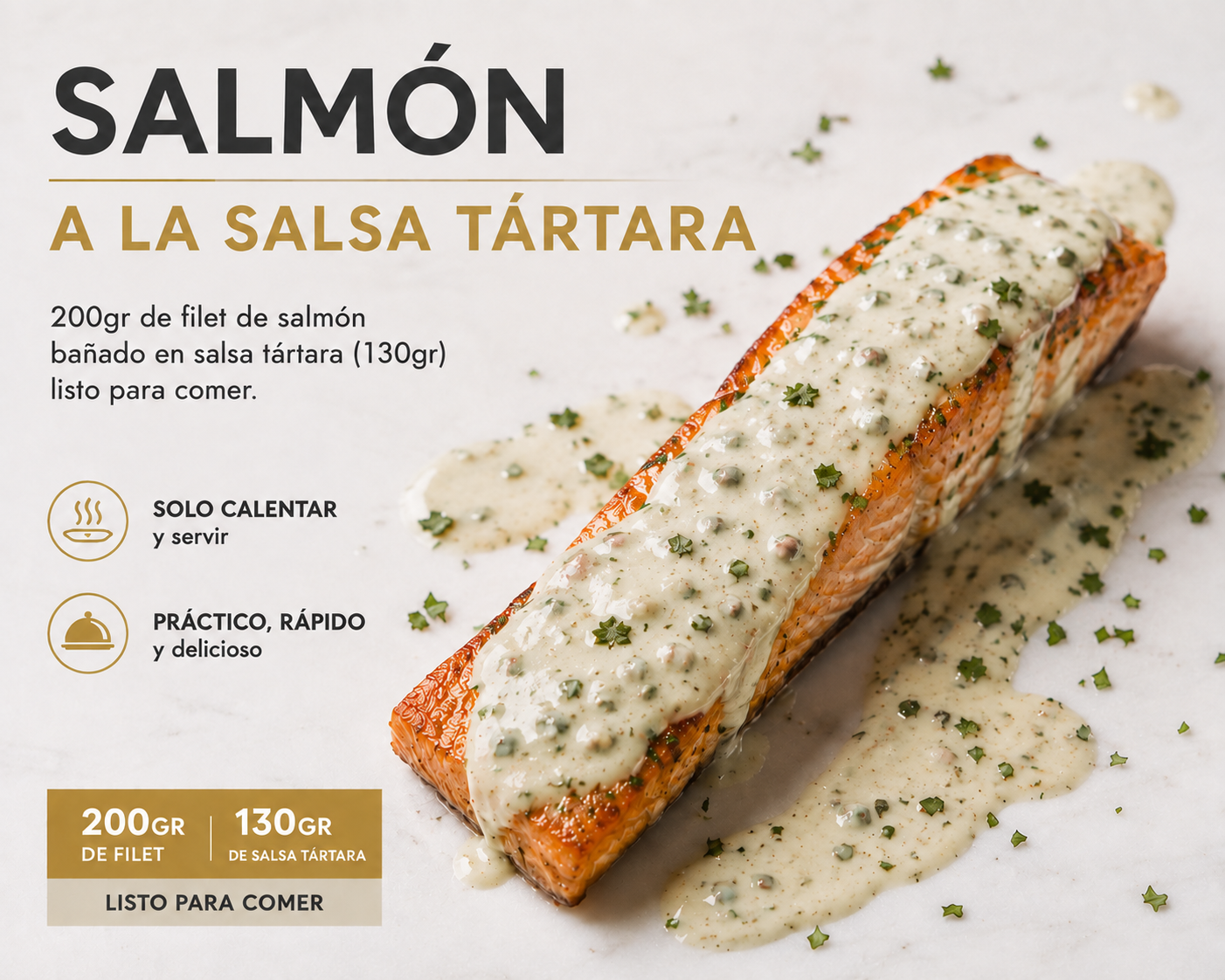 SALMON CON SALSA TARTARA